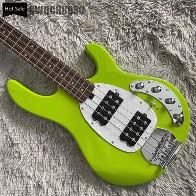 Guitare électrique à 4 cordes Stingray en vert avec White Pickguard Rosewood Fretboard fournisseur
