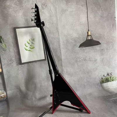 Custom 4 cordes en forme de V Corps noir Bass électrique Guitare Rosewood Fretboard fournisseur