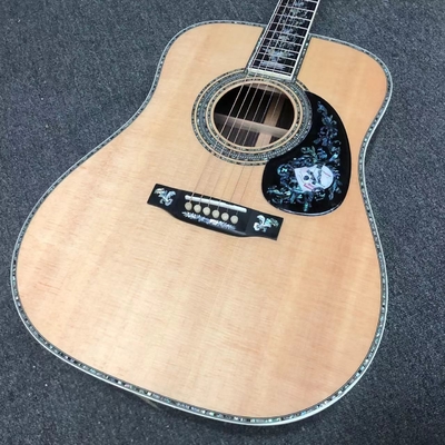 Deluxe Solid Rosewood Reverse Side 41 Inch D100aa Type Spruce Guitare acoustique gravée avec une incrustation d'abalone fournisseur