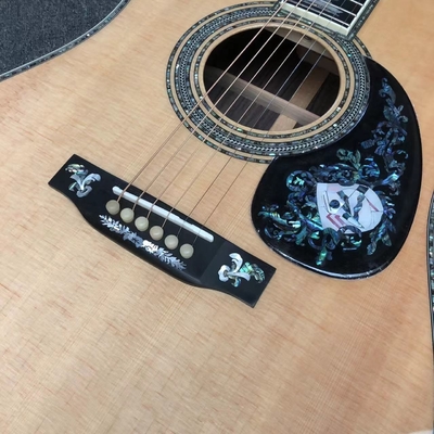 Deluxe Solid Rosewood Reverse Side 41 Inch D100aa Type Spruce Guitare acoustique gravée avec une incrustation d'abalone fournisseur