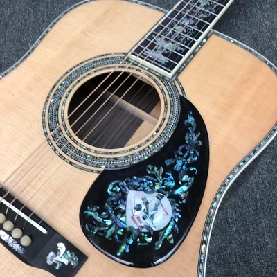 Deluxe Solid Rosewood Reverse Side 41 Inch D100aa Type Spruce Guitare acoustique gravée avec une incrustation d'abalone fournisseur