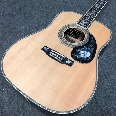 Deluxe Solid Rosewood Reverse Side 41 Inch D100aa Type Spruce Guitare acoustique gravée avec une incrustation d'abalone fournisseur