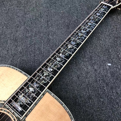 Deluxe Solid Rosewood Reverse Side 41 Inch D100aa Type Spruce Guitare acoustique gravée avec une incrustation d'abalone fournisseur