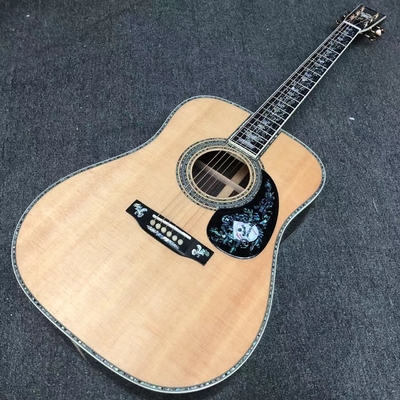 Deluxe Solid Rosewood Reverse Side 41 Inch D100aa Type Spruce Guitare acoustique gravée avec une incrustation d'abalone fournisseur