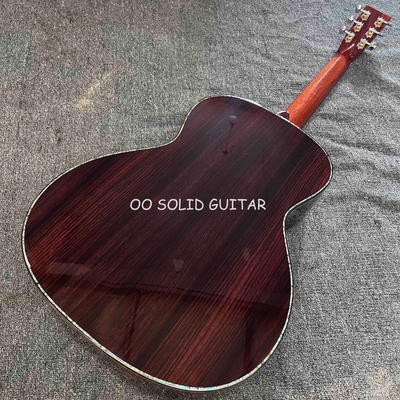 Guitare acoustique classique de salon folklorique solide en bois de rose indien 38 pouces B/S OO Corps en couleur Sunburst fournisseur
