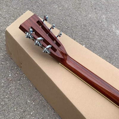 Peinture jaune épinette solide haut 39 pouces 000 type guitare acoustique abalone ébène tête ouverte fournisseur