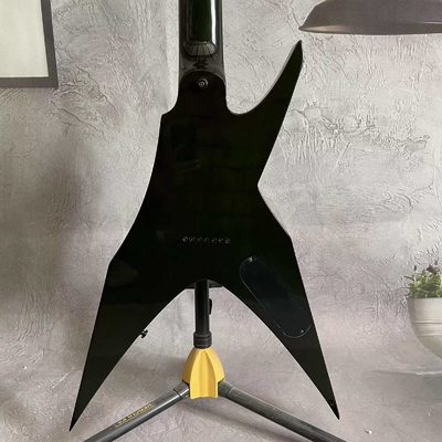 Oiseau de proie à main gauche personnalisé Guitare électrique H-H Pickup Flamed Green Burst fournisseur