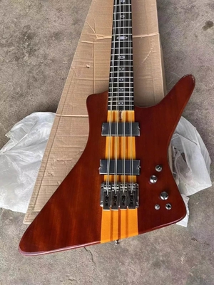 Personnalisé 24 Frets Cou à travers le corps Abalone Col Inlay 8 cordes Guitare basse électrique fournisseur