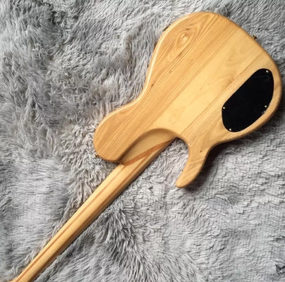 Personnalisé 5 cordes cou à travers le corps Burl Maple Top Bass électrique Guitare fournisseur