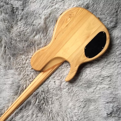 Personnalisé 5 cordes cou à travers le corps Burl Maple Top Bass électrique Guitare fournisseur