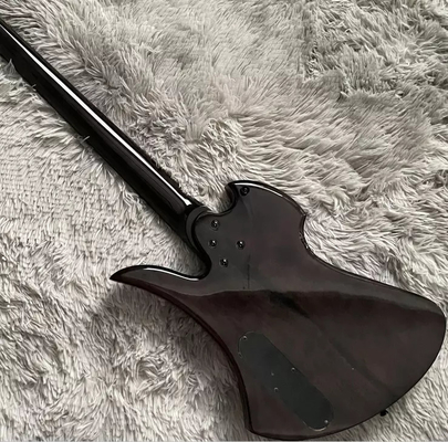 Personnalisé 5 cordes Cou à travers le corps Burl Maple Top Corps spécial Bass Guitare électrique fournisseur