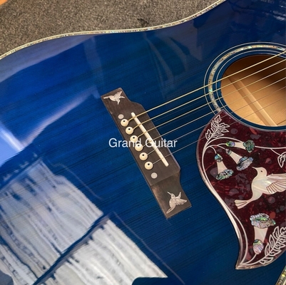 Guitare acoustique personnalisée GB-Viper Blue Dove 41 pouces D Corps Abalone fournisseur