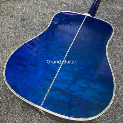 Guitare acoustique personnalisée GB-Viper Blue Dove 41 pouces D Corps Abalone fournisseur