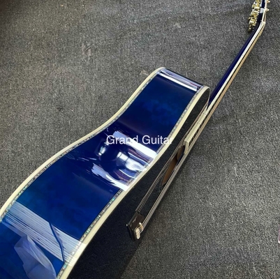 Guitare acoustique personnalisée GB-Viper Blue Dove 41 pouces D Corps Abalone fournisseur