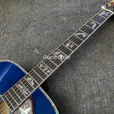 Guitare acoustique personnalisée GB-Viper Blue Dove 41 pouces D Corps Abalone fournisseur