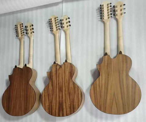 En stock, style Taylor personnalisé double cou Richie Sambora Signature KOA Bois 6+12 cordes Guitare acoustique avec tableau de bord en ébène en finition mate fournisseur