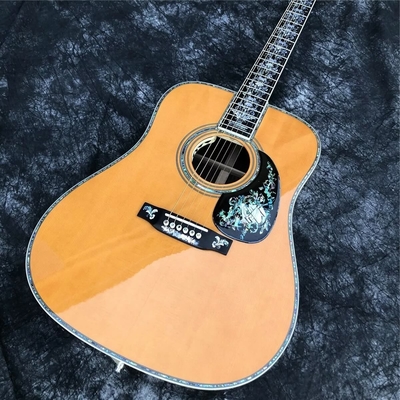 Tout en bois massif rétro 41" type D Guitare acoustique Abalone Inlay Fingerboard Ébène fournisseur