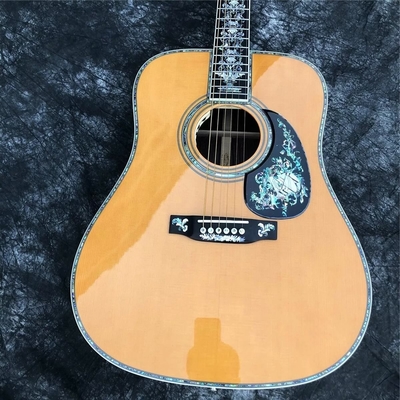 Tout en bois massif rétro 41" type D Guitare acoustique Abalone Inlay Fingerboard Ébène fournisseur