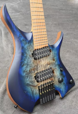 2025 Frets ventilés 7 cordes Guitare électrique sans tête fournisseur