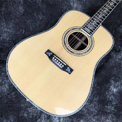 Custom Martin Style Deluxe D-100AA Tout en bois massif 41 pouces type D épinette Guitare acoustique Abalone fournisseur
