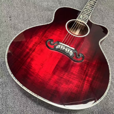 Guitare acoustique KOA haut coupé Jumbo, côté arrière, style Gibson 43 pouces fournisseur