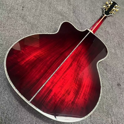Guitare acoustique KOA haut coupé Jumbo, côté arrière, style Gibson 43 pouces fournisseur
