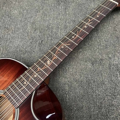 6 cordes sur mesure hawaïenne KOA haut solide hawaïenne Koa arrière côtés caoutchouc cou ébène Fretboard Cutaway K24ce Guitare acoustique fournisseur
