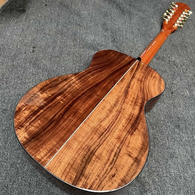 6 cordes sur mesure hawaïenne KOA haut solide hawaïenne Koa arrière côtés caoutchouc cou ébène Fretboard Cutaway K24ce Guitare acoustique fournisseur