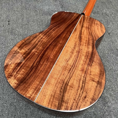 6 cordes sur mesure hawaïenne KOA haut solide hawaïenne Koa arrière côtés caoutchouc cou ébène Fretboard Cutaway K24ce Guitare acoustique fournisseur