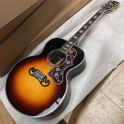 Guitare acoustique Jumbo en bois massif SJ200 fournisseur