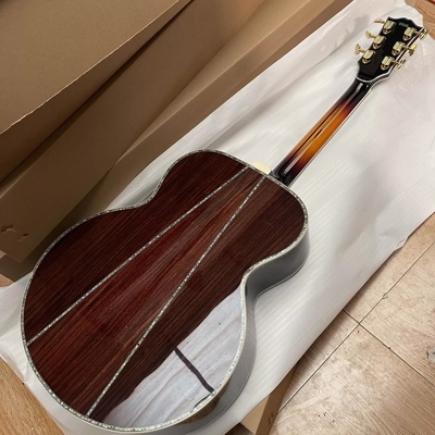 Guitare acoustique Jumbo en bois massif SJ200 fournisseur