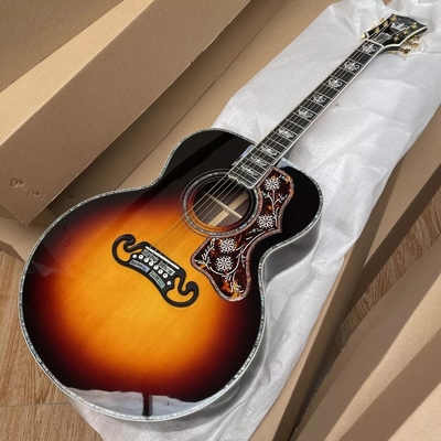 Guitare acoustique Jumbo en bois massif SJ200 fournisseur