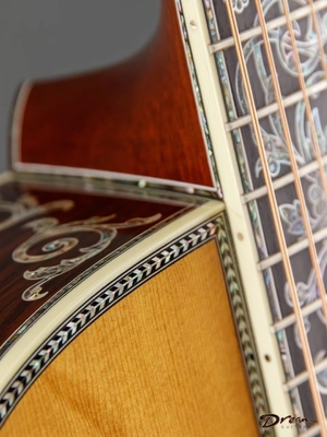 Guitare acoustique Dreadnought en édition limitée, en bois massif fournisseur