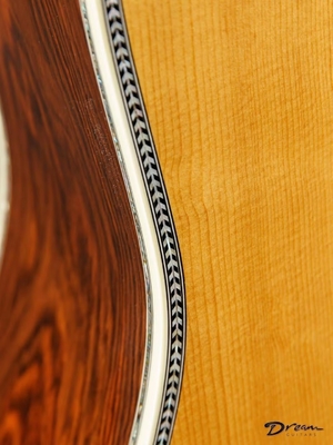 Guitare acoustique Dreadnought en édition limitée, en bois massif fournisseur