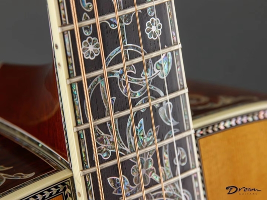 Guitare acoustique Dreadnought en édition limitée, en bois massif fournisseur