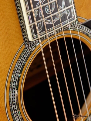 Guitare acoustique Dreadnought en édition limitée, en bois massif fournisseur