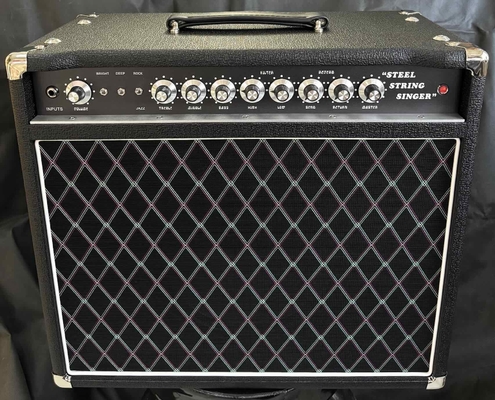 Chantantant à cordes en acier sur mesure Tone de réverbération propre SSS20 ECC83S*5 EH 6V6*2, Grand amplificateur de guitare fait à la main 20W 50W 100W en option fournisseur