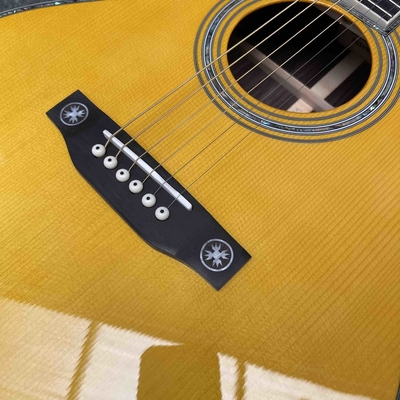 Custom Solid Spruce OM Body Solid Rosewood Back Side Acoustic Electric Guitar Abalone Binding fournisseur
