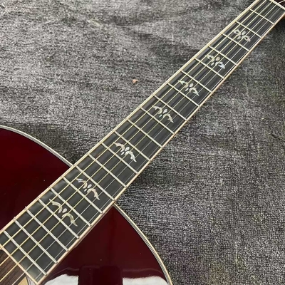 Custom Taylor Style 818 Body Deep Sunburst Solid Rosewood Back Side Acoustic Guitar X Bracing Bone Nut fournisseur