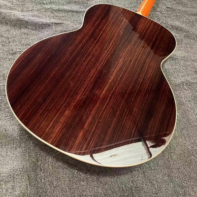 Custom Taylor Style 818 Body Deep Sunburst Solid Rosewood Back Side Acoustic Guitar X Bracing Bone Nut fournisseur