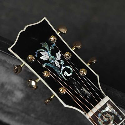 Gibson personnalisé Style solide Adirondack Spruce Top Solid Tiger Maple arrière côté J-45 Guitare acoustique en bleu fournisseur
