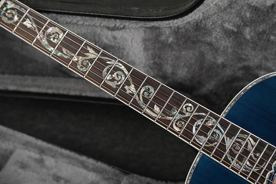 Gibson personnalisé Style solide Adirondack Spruce Top Solid Tiger Maple arrière côté J-45 Guitare acoustique en bleu fournisseur