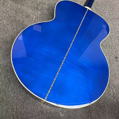 Guitare acoustique Jumbo de 43 pouces avec incrustation d'abalone en Blue Sunburst fournisseur