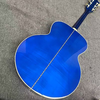 Guitare acoustique Jumbo de 43 pouces avec incrustation d'abalone en Blue Sunburst fournisseur