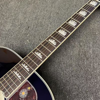 Guitare acoustique Jumbo de 43 pouces avec incrustation d'abalone en Blue Sunburst fournisseur