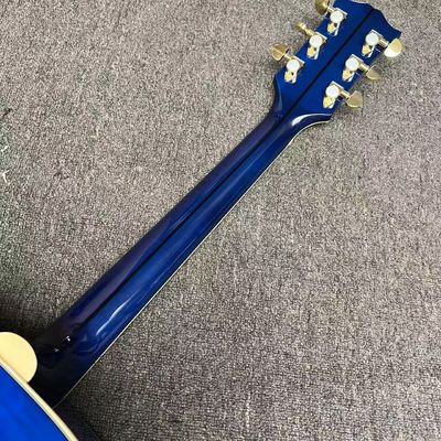 Guitare acoustique Jumbo de 43 pouces avec incrustation d'abalone en Blue Sunburst fournisseur