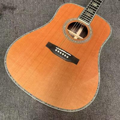 Custom M Style Solid Cedar Top D45caa Dreadnought Acoustic Guitar with Solid Rosewood Back Side, customized logo on headstock fournisseur