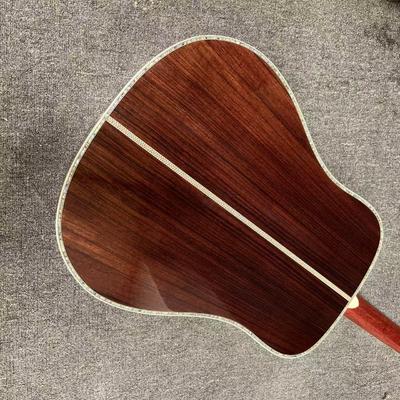Custom M Style Solid Cedar Top D45caa Dreadnought Acoustic Guitar with Solid Rosewood Back Side, customized logo on headstock fournisseur