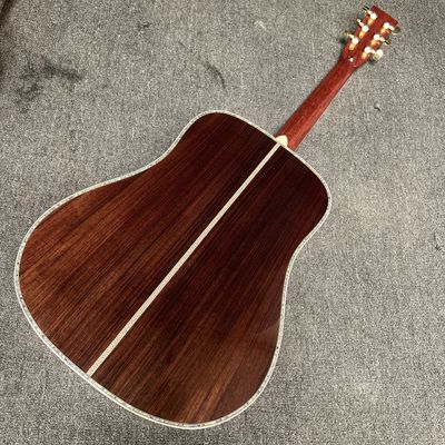 Custom M Style Solid Cedar Top D45caa Dreadnought Acoustic Guitar with Solid Rosewood Back Side, customized logo on headstock fournisseur