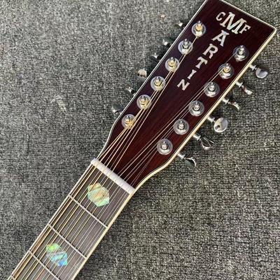 Custom M Style 12 Strings Solid Spruce Top Dreadnought Acoustic Guitar, Customized Logo on Headstock fournisseur